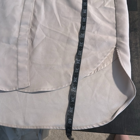 Ndsty Neutral Tan Button Down Career Wear Shirt Dress Size Small - Picture 10 of 10